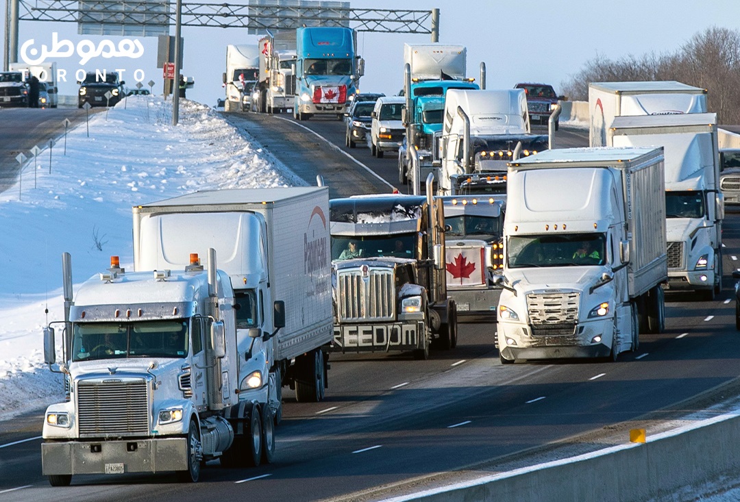 تجمع اعتراضی رانندگان کامیون کانادایی: ترودو نگران به خشونت کشیده شدن تظاهرات است