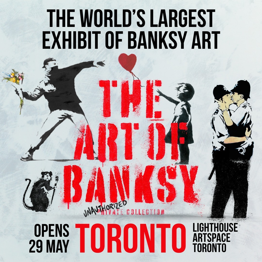 نمایش  آثار هنری Banksy در تورنتو