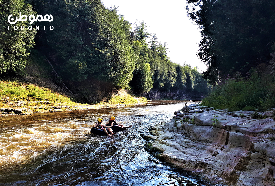 یک جای عالی برای تیوب‌سواری در نزدیکی تورنتو: Elora Gorge Conservation Area