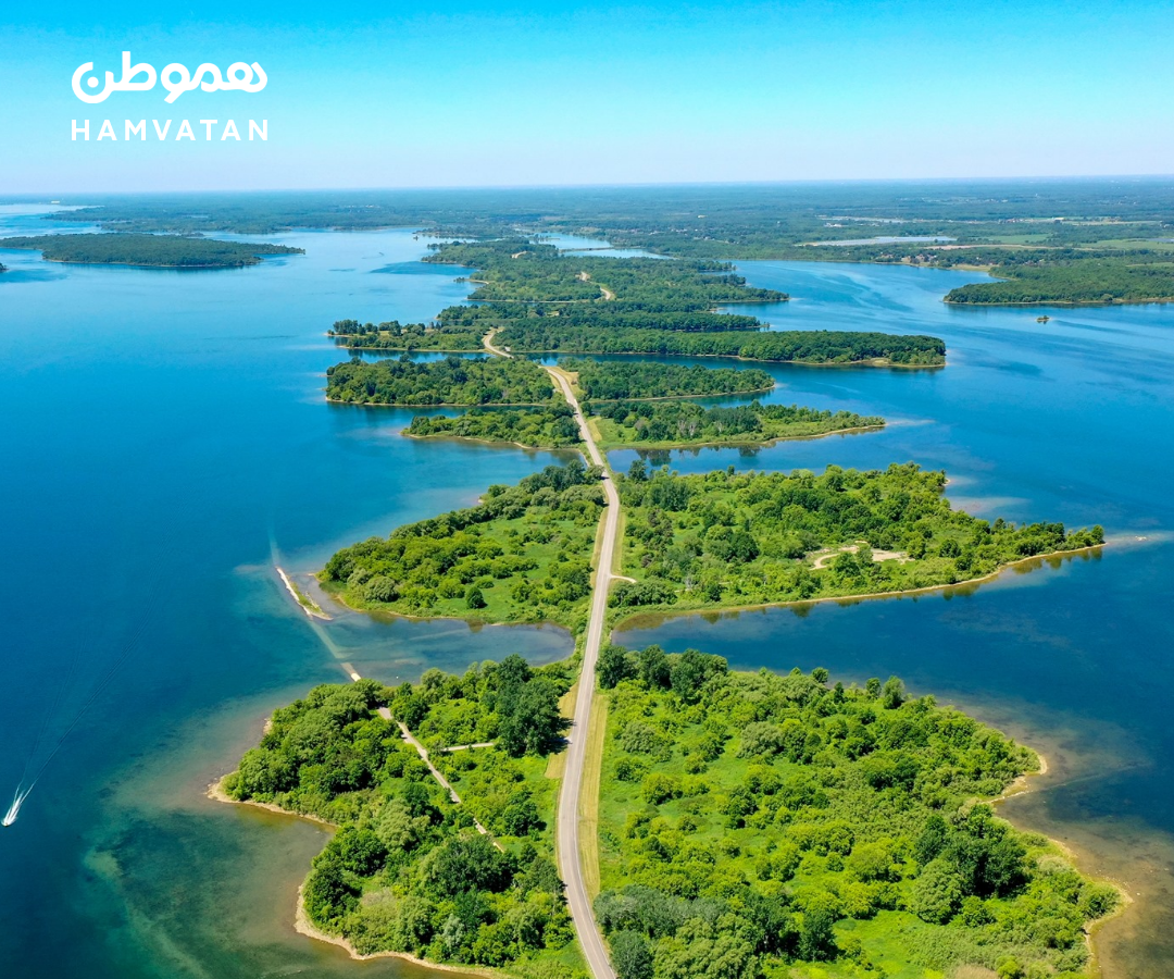 مسیر زیبای Long Sault Parkway: عبور از ۱۱ جزیره در دل طبیعت آنتاریو