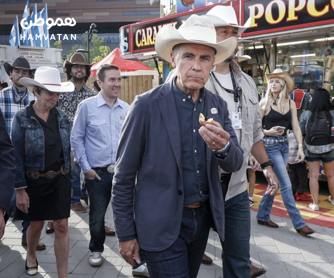 نخست‌وزیر کانادا با کلاه کابویی در رویداد Calgary Stampede