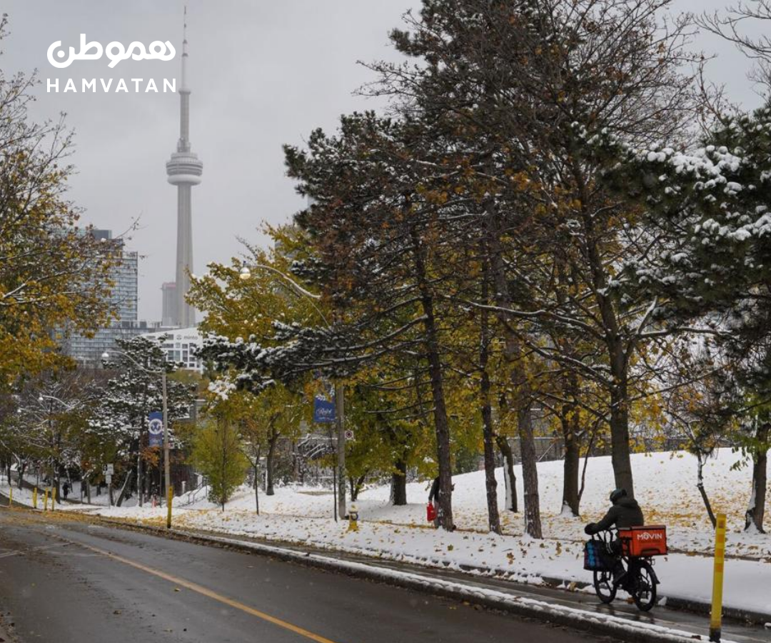 شمال آنتاریو زیر هجوم برف و سرما: تورنتو هم بی‌نصیب نیست