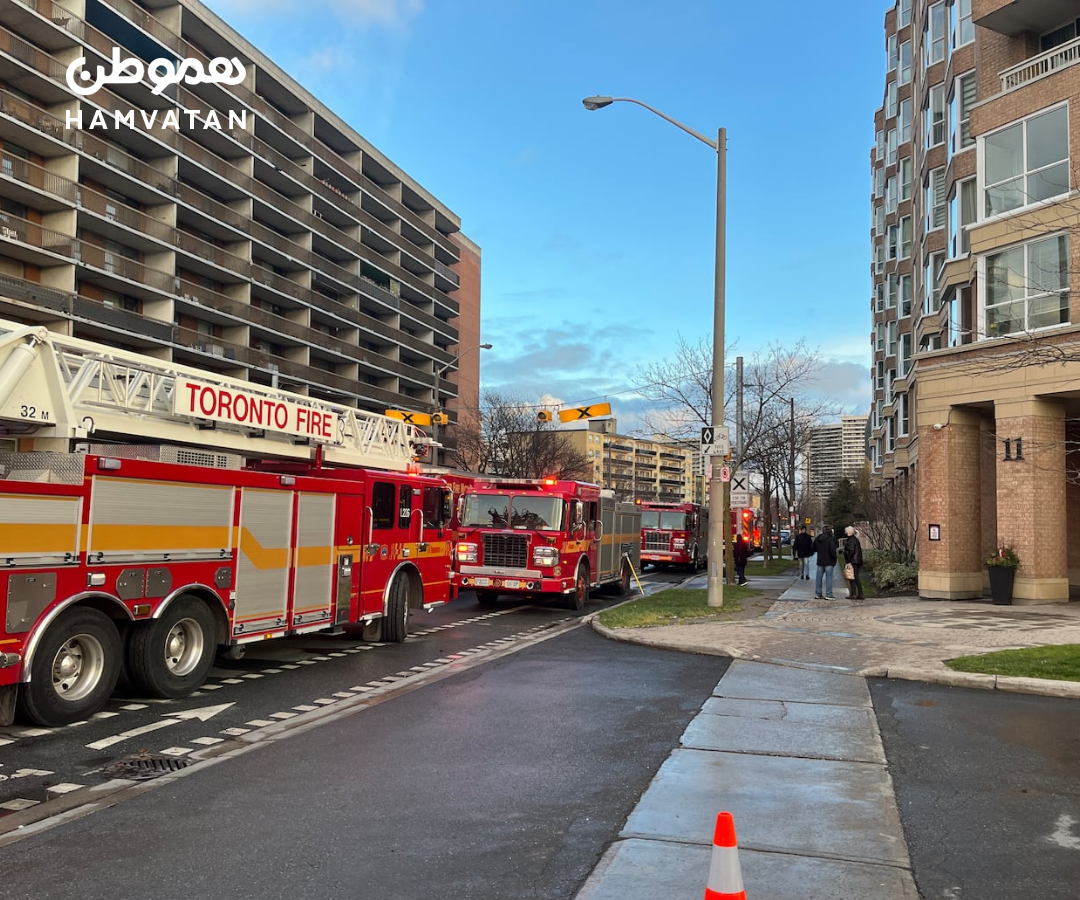 آتش‌سوزی مهیب در Thorncliffe Park تورنتو: بعد از ۲۴ ساعت هنوز آتش مهار نشده