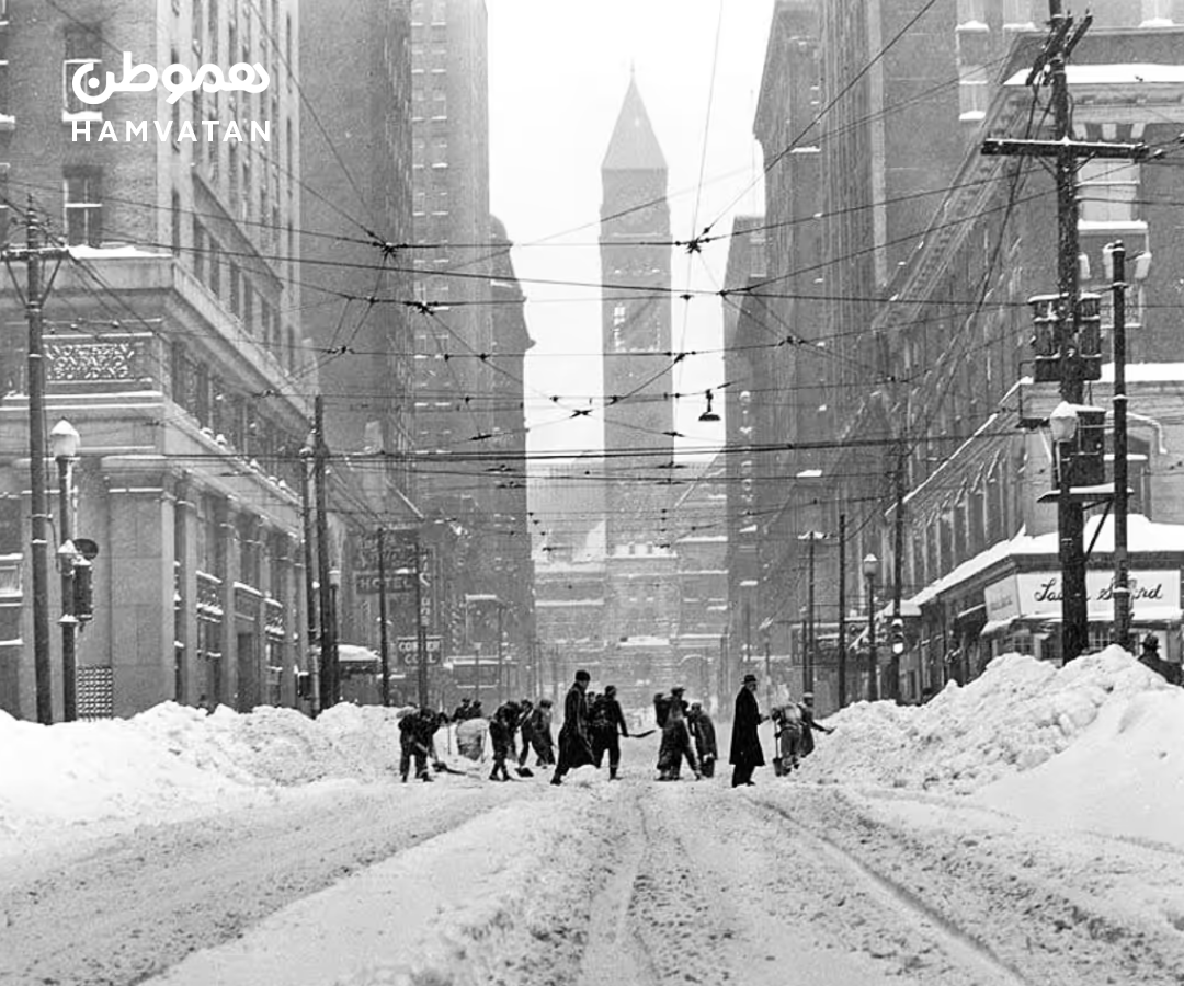 تصاویری از طوفان برفی دسامبر ۱۹۴۴: طوفانی که ۸۰ سال در خاطره‌ها باقی ماند