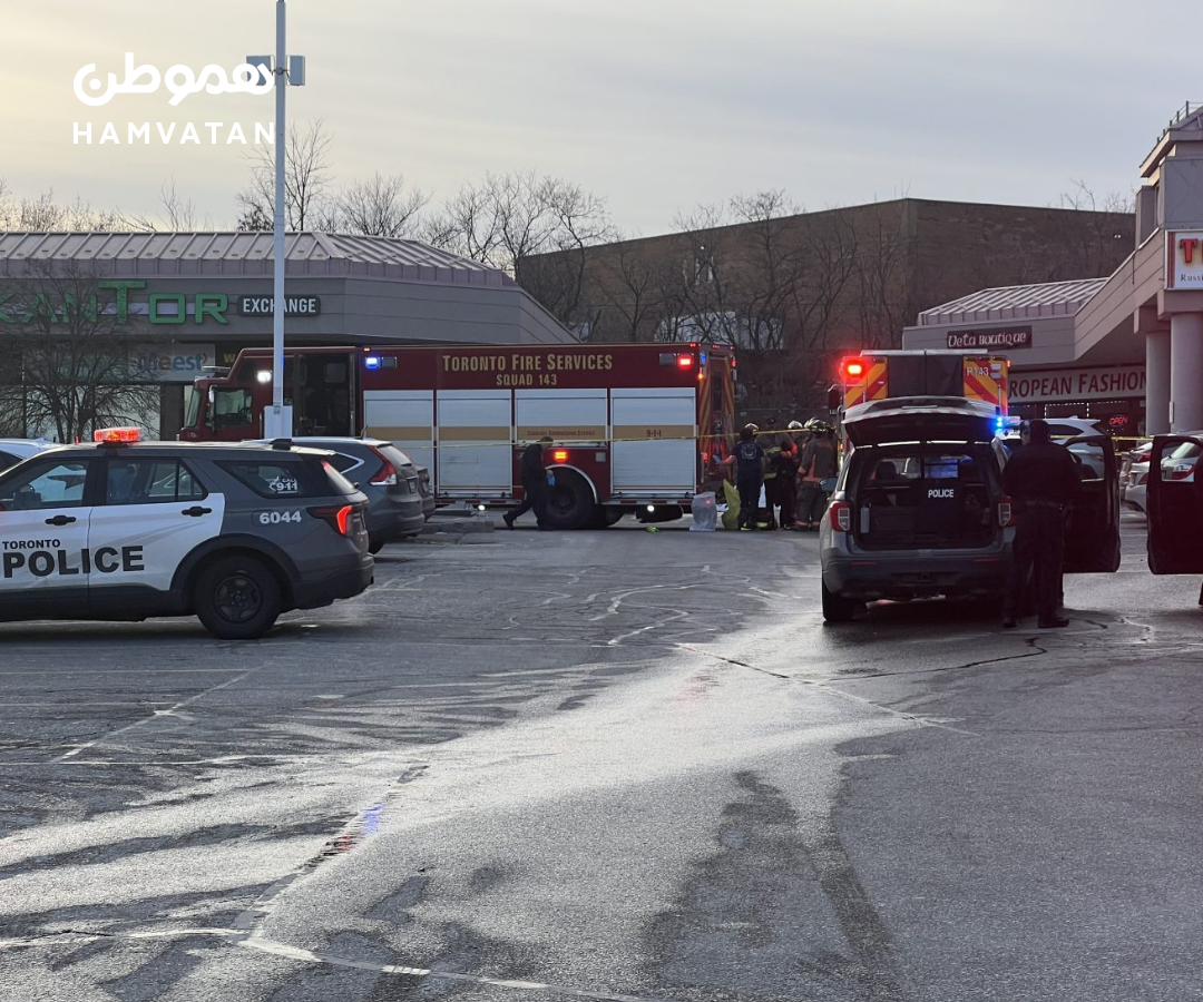 مرگ یک نفر در نورث یورک  به خاطر برخورد ماشین به یک پلازا