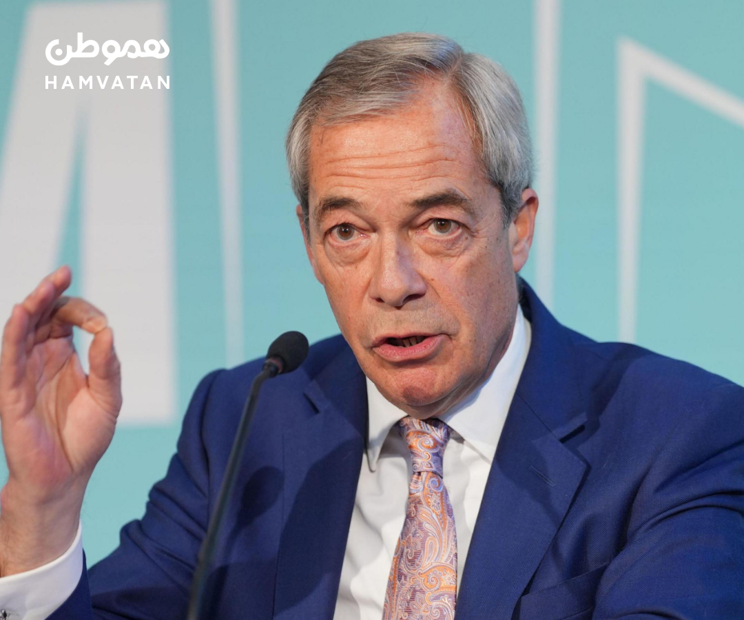 حمایت نایجل فاراژ از مردم ایران:  این رژیم شیطانی باید برود