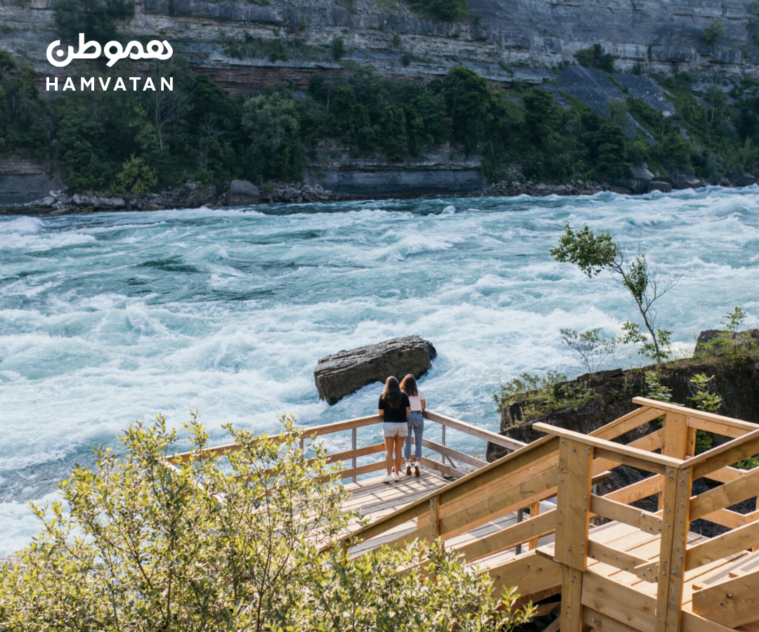تماشای تندآب‌های رودخانه نایاگرا از نزدیک: مسیر White Water Walk